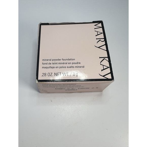 Mary Kay MINERAL POWDER FOUNDATION Ivory 0.5 .28 oz New In Box Discontinued - Picture 2 of 6